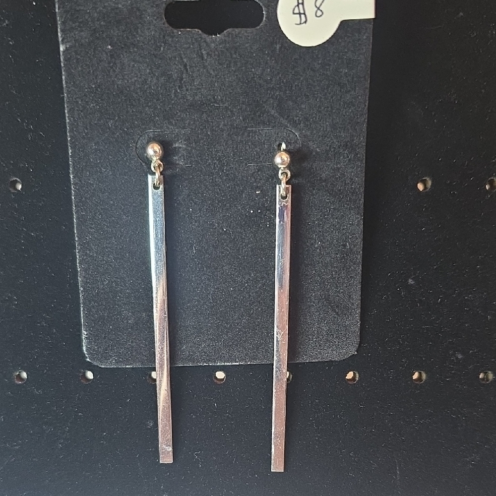 Elegant Silver Drop Earrings